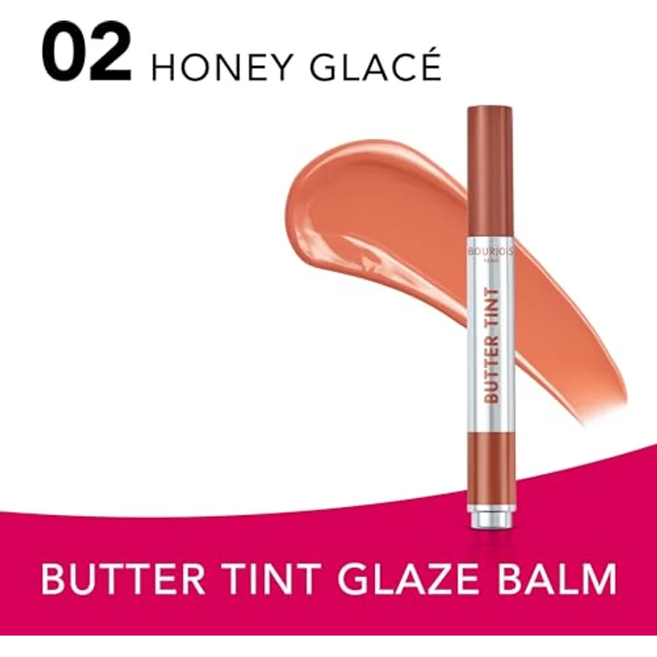 Bourjois Butter Tint Lippenstift 2 g, farbiger Lippenbalsam in Honey Glacé mit pflegender Sheabutter und glänzendem Finish – Bild 3