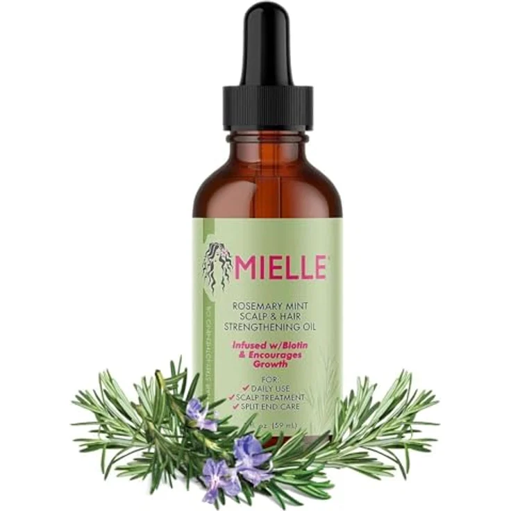 P-Beauty Cosmetic Accessories Rosmarinöl & Minze Haaröl für Haarwachstum 59ml | Intensive Bio Haarpflege, Kopfhautpflege & Haarstärkung – Bild 1