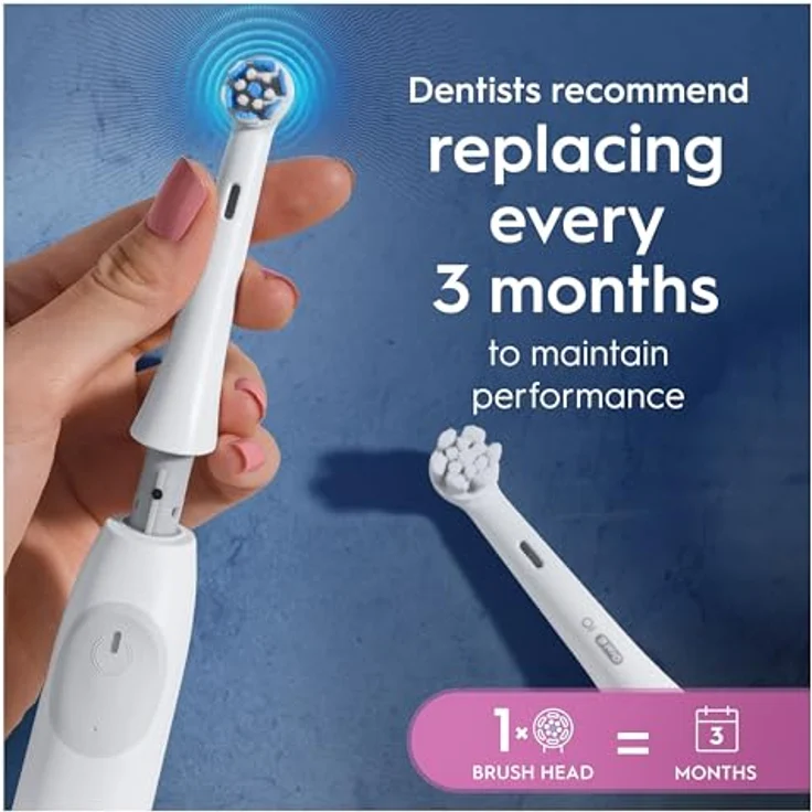 Oral-B iO Series Gentle Care Ersatzbürsten, Original runde Bürstenköpfe, für empfindliches Zahnfleisch, 3, mit farbwechselnden Borsten – Bild 5