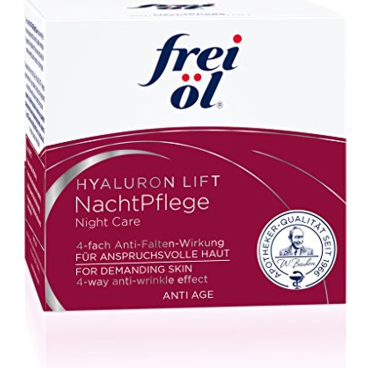 Frei Öl Anti-Age Hyaluron Lift Nachtpflege 50 ml Nachtpflege für Damen und Herren – Bild 2