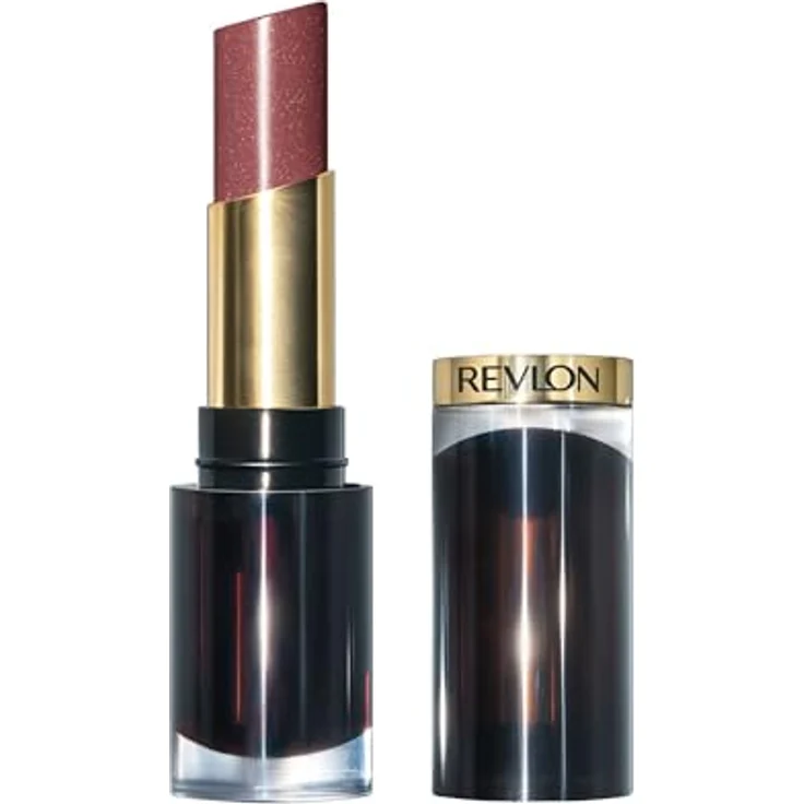 Revlon Super Lustrous Glass Shine Lipstick, Lippenstift mit brillanter Farbe und feuchtigkeitsspendender Formel mit Hyaluronsäure, Aloe und Rosenquarz, 007 Glazed Mauve, 3.1 ml – Bild 1