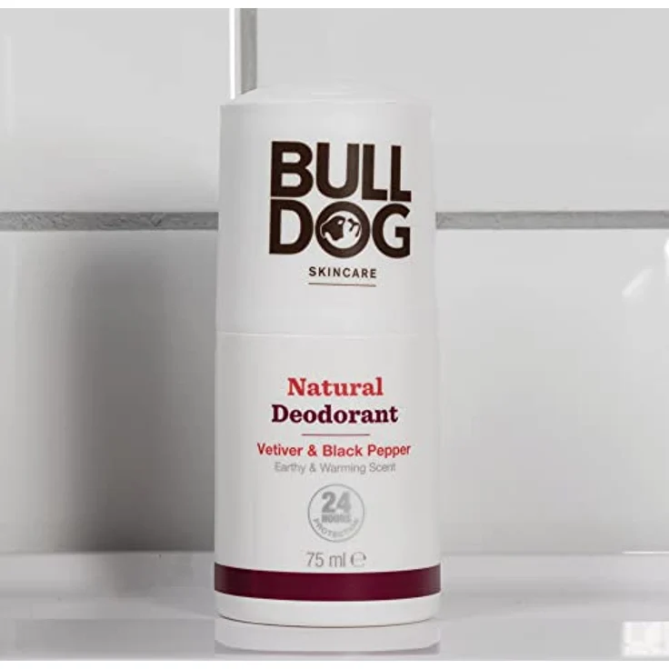 Bulldog Vetiver and Black Pepper Deodorant, 75 ml - Männer-Deo mit langanhaltendem Schutz und Frische, pflegt die Haut – Bild 5