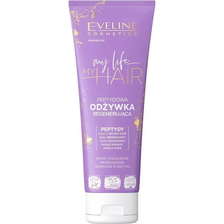 EVELINE Cosmetics My Life My Hair, regenerierende Haarspülung mit Peptiden, 250ml