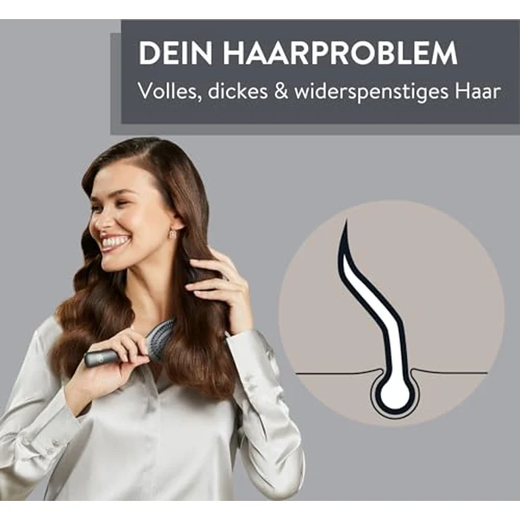 PARSA Beauty Hair ID Maximum Control Haarbürste in Blau – Entwirrbürste zur Bändigung und Kontrolle von widerspenstigem, dickem und lockigem Haar – Bild 3