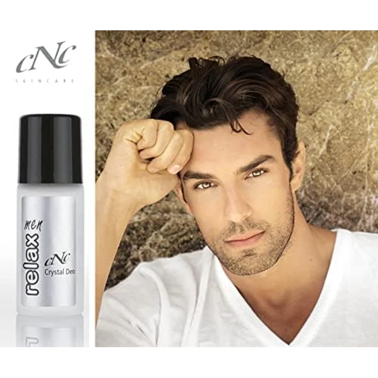 CNC cosmetic Crystal Deo Roll-On men relax ohne Parfüm- und Farbstoffe Aloe Vera Extrakt 50 ml – Bild 3