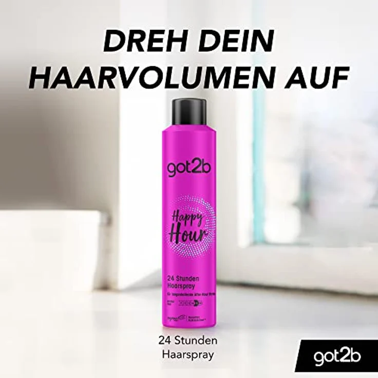 got2b Happy Hour 24 Stunden Haarspray, langanhaltender Halt, 300ml – Bild 7