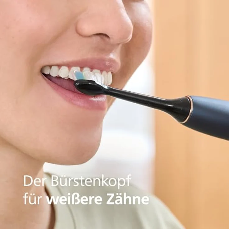PHILIPS Sonicare W2 Optimal White, Original Ersatzbürstenköpfe, Schwarz, 4er-Pack, HX6064/88, bis zu 100% mehr Fleckenentfernung, Sonicare Technologie, BrushSync Funktion – Bild 2