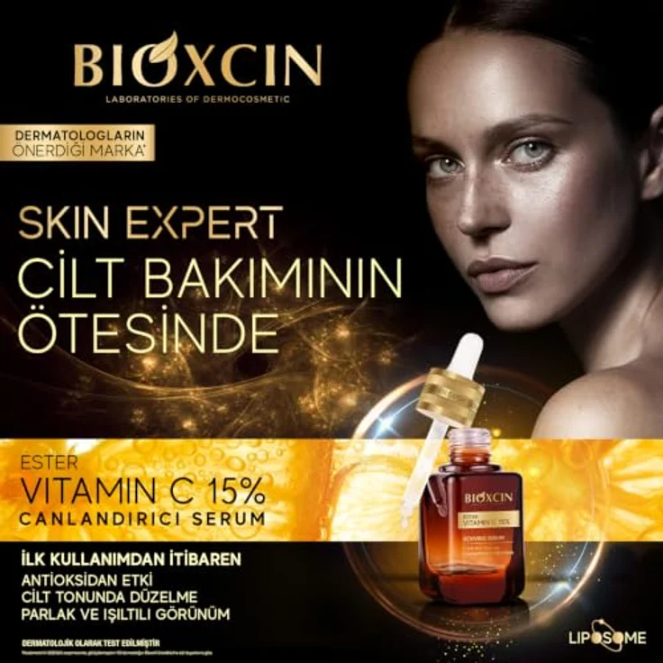 Bioxcin Gesichtsserum Vitamin C Ester & Niacinamide, revitalisierende Hautpflege mit 2 % Niacinamid, 30 ml – Bild 7