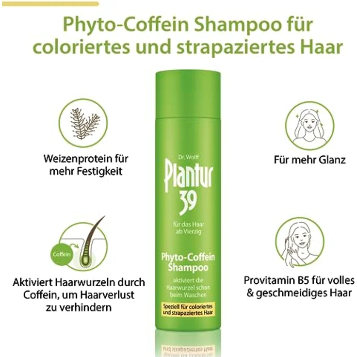 Plantur 39 Phyto Coffein Shampoo color 250 ml – Bild 3