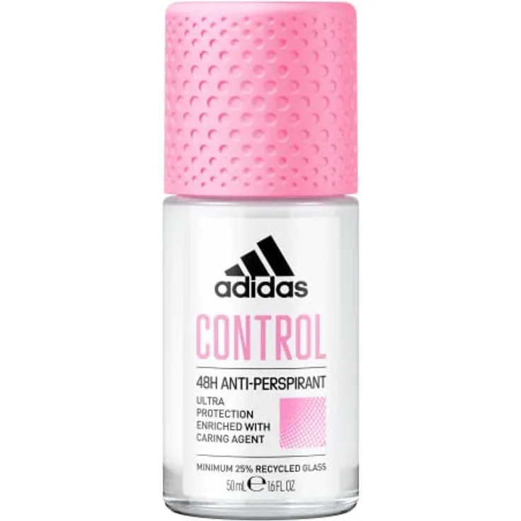 adidas Control Anti-Transpirant Deo Roll-On für sie, 48 Stunden Trockenschutz und langanhaltende Frische, vegan, 50 ml