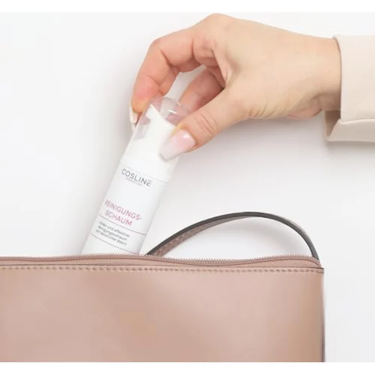 COSLINE Reinigungsschaum, Vegan, Für jeden Hauttyp, Ohne chemische Konservierung, 50 ml, Augen-MakeUp-Entferner geeignet – Bild 4