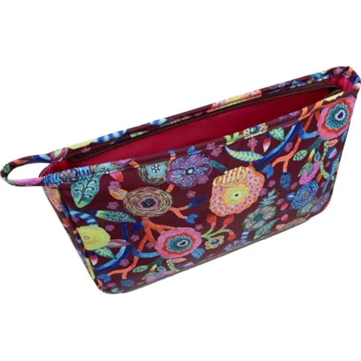 Oilily Pieternella Stripe, Kosmetiktasche 28 cm, rot, 100% Polyester, 28 x 10 x 18 cm – Bild 4