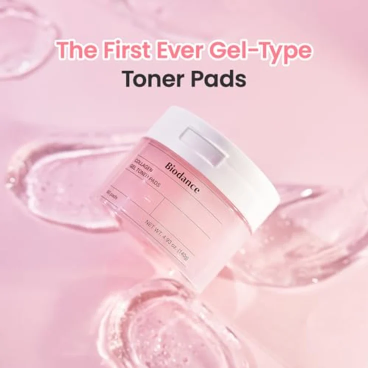 BIODANCE Biodance Kollagen-Gel-Tonik-Pads, Koreanische Tonik-Pads für empfindliche Haut, 140 g, 60 Pads, verfeinert die Poren und verbessert die Elastizität – Bild 2