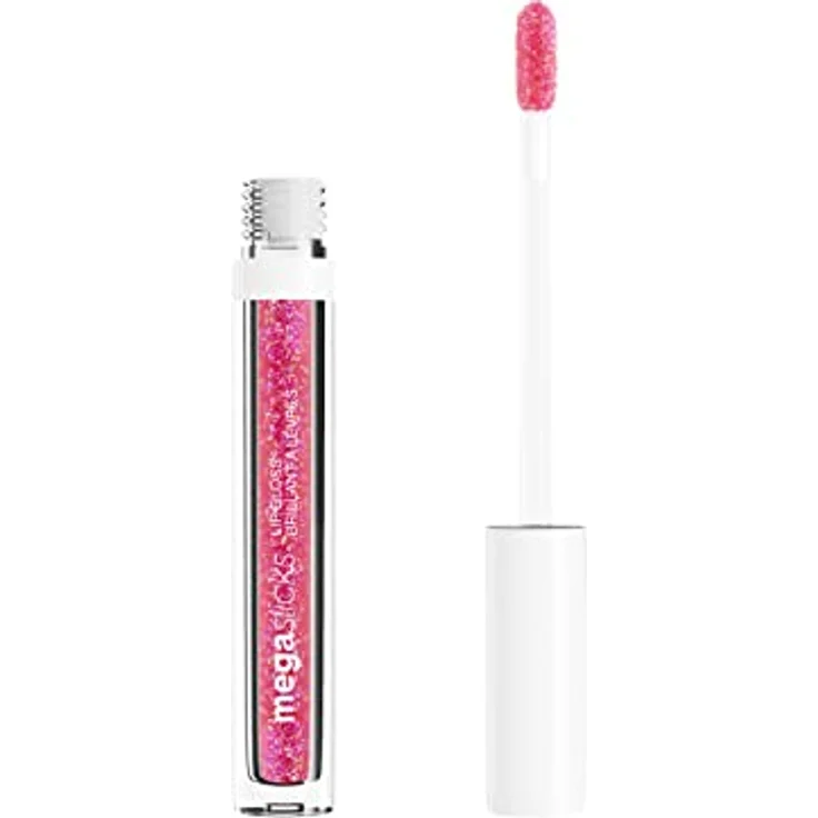 Wet n Wild Mega Slicks Glitzer-Lipgloss, feuchtigkeitsspendend, Farbton Crushed Grapes, 5,4 g – Bild 1