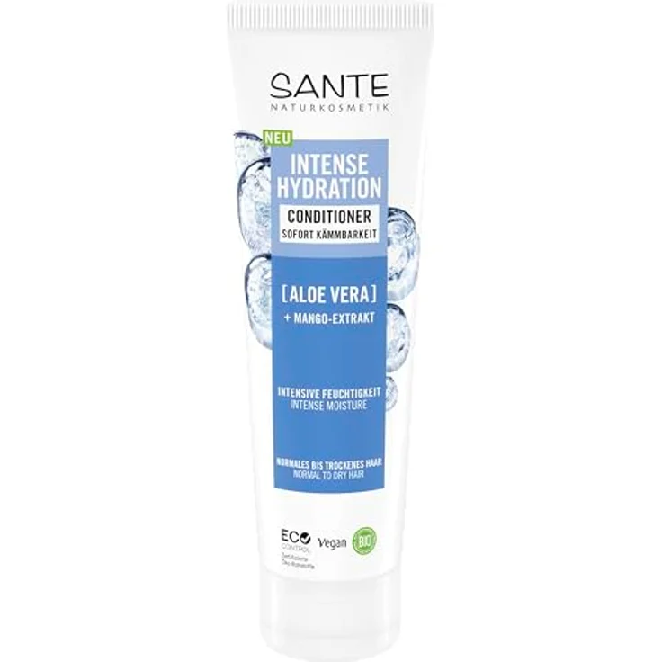 Sante Naturkosmetik Intense Hydration Conditioner, 150 ml mit Aloe Vera und Mango-Extrakt, fruchtiger Duft – Bild 1