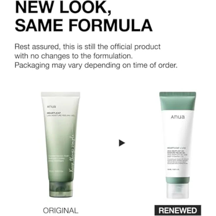 Anua Heartleaf LHA Moisture Peeling Gel, Sanftes 120 ml Gelpeeling für empfindliche Haut mit Akne-Neigung, reinigt und verfeinert die Poren – Bild 2