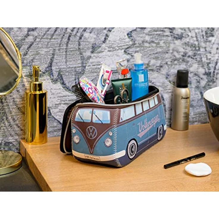Vw Bulli T1 Neopren 3D Universaltasche Petrol Braun – Bild 5