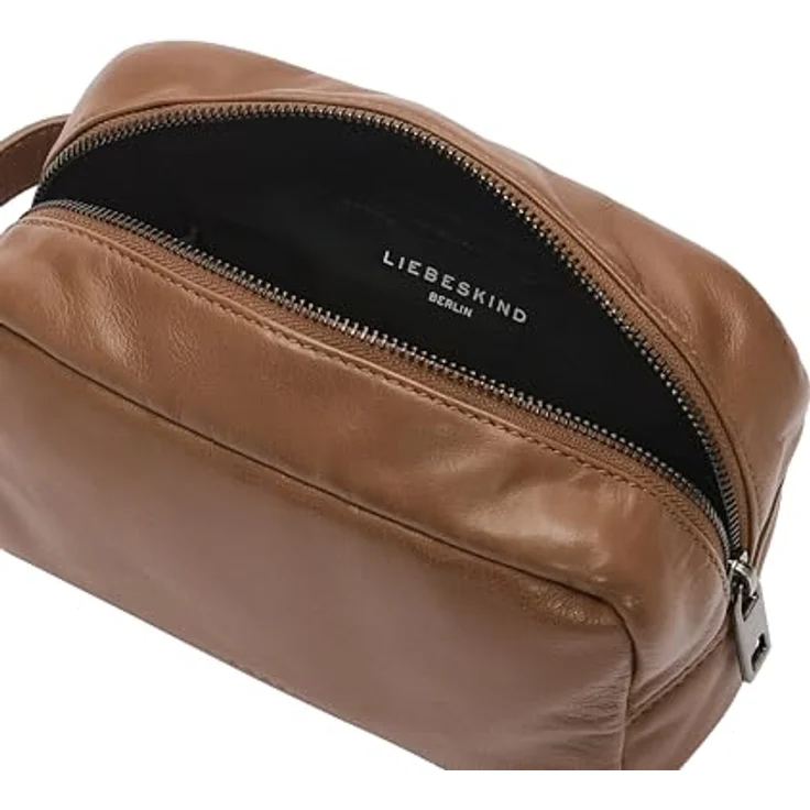 Liebeskind Kulturbeutel S aus 100% Leder, 19 cm x 9 cm x 12 cm, braun – Bild 3