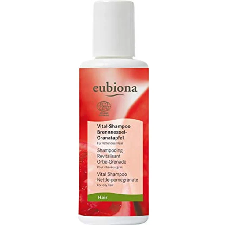 Eubiona Vital-Shampoo mit Brennessel-Granatapfel, 200ml für gesundes Haarpflege – Bild 2