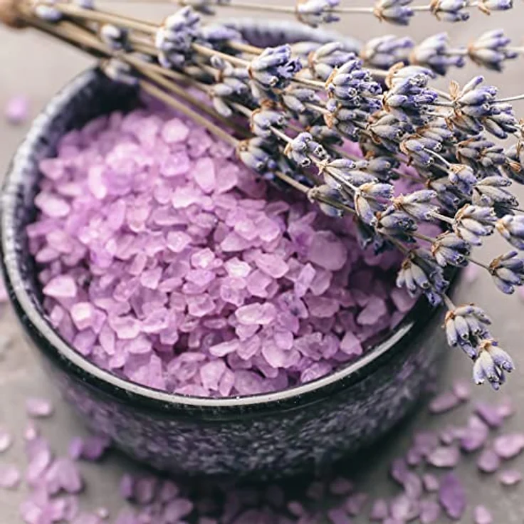 Accentra Zalts Totes Meer Badesalz im Glas mit Korkverschluss – 540g Totes Meersalz MADE in GERMANY mit Lavendel- und Orangenöl angereichert – Bild 4