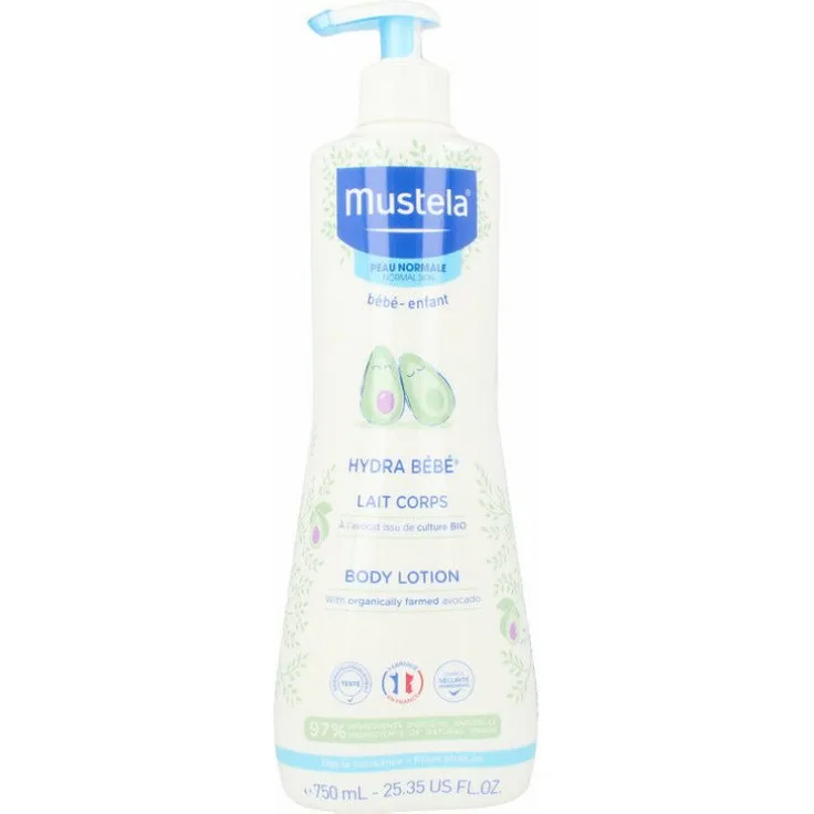 Mustela HYDRA BEBE Körpermilch 750 ml, pflegende Bodylotion für Babys