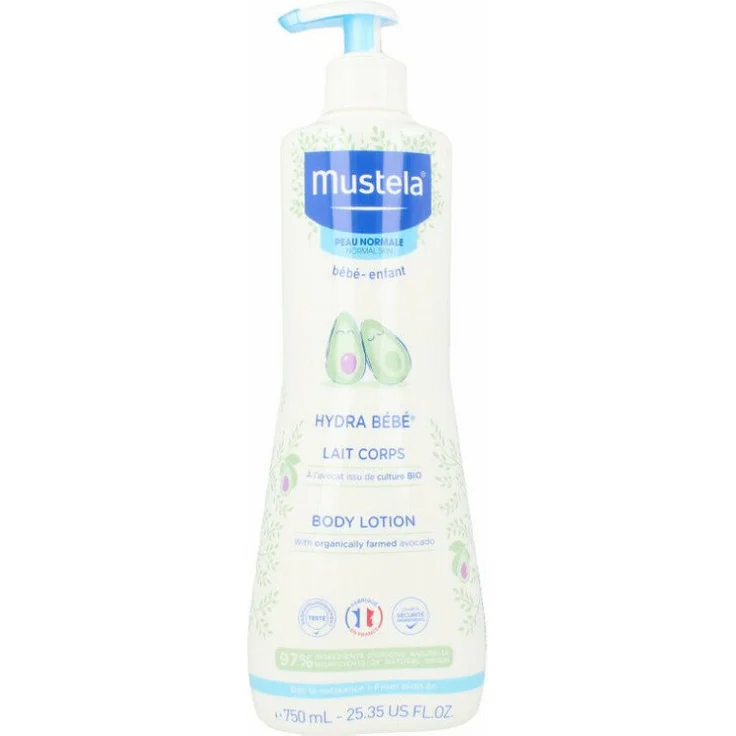 Mustela HYDRA BEBE Körpermilch 750 ml, pflegende Bodylotion für Babys