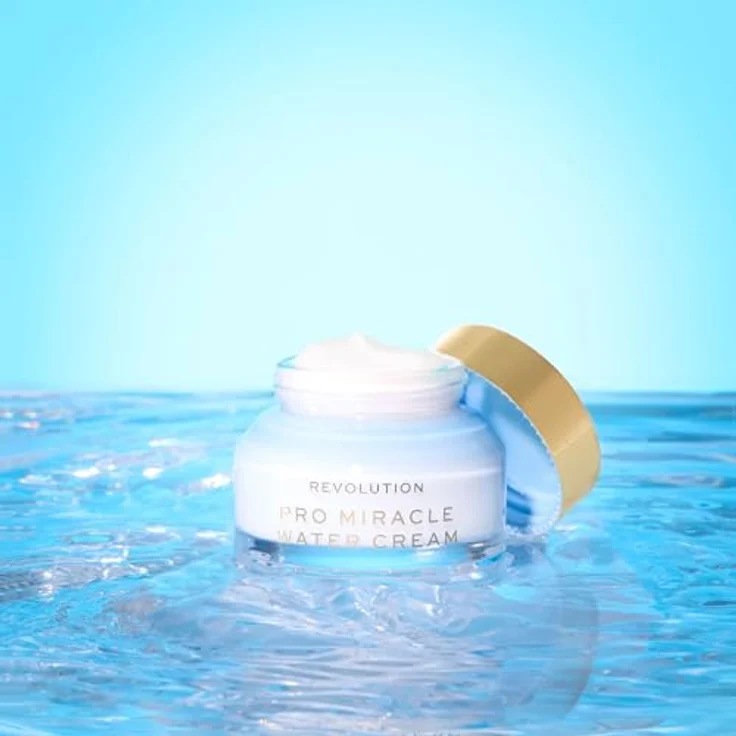 Revolution Beauty London, Miracle Water Cream, Feuchtigkeitsspendende Gel-Creme mit Hyaluronsäure & Niacinamid, 50 ml – Bild 2