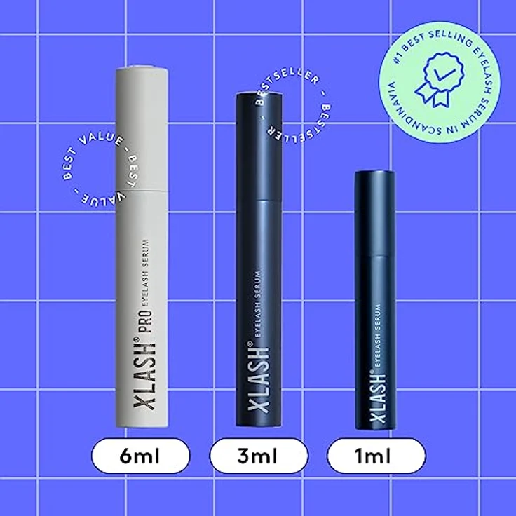 Xlash Lashes Eyelash Serum 3 ml, wachstumsfördernd, mit natürlichen Inhaltsstoffen – Bild 4