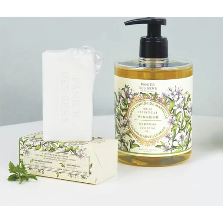 Panier des Sens Hand- & Körperseife mit Verbene, 97% natürliche Inhaltsstoffe, 2x150g - Mit Olivenöl, Marseille Seife für Damen und Herren – Bild 5