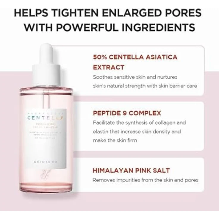 SKIN1004 Madagascar Centella Poremizing Fresh Ampoule, entgiftendes Gesichtsserum zur Straffung der Haut und Verfeinerung der Poren, 30 ml – Bild 3