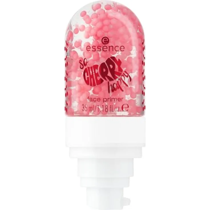 essence SO CHERRY happy Primer Make-up Grundierung 01 In My Cherry Era, 35 ml, vegan, glättet die Haut, verlängert den Halt des Make-ups