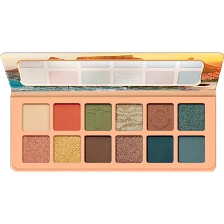 essence welcome to CAPE TOWN eyeshadow palette, Lidschatten, Mehrfarbig, 12 Farben, schimmernd, farbintensiv, vegan, ohne Mikroplastikpartikel, Nanopartikel frei, ohne Parfüm, 1er Pack (12.2g) – Bild 1