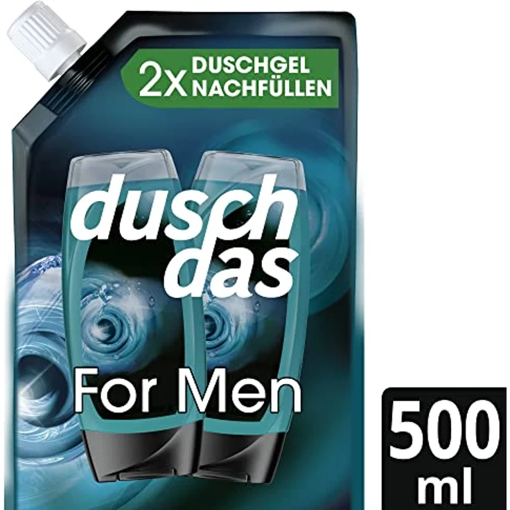 Duschdas 3-in-1 Duschgel & Shampoo For Men Nachfüllbeutel Duschbad mit Fresh-Energy-Duftformel 500 ml 1 Stck – Bild 2