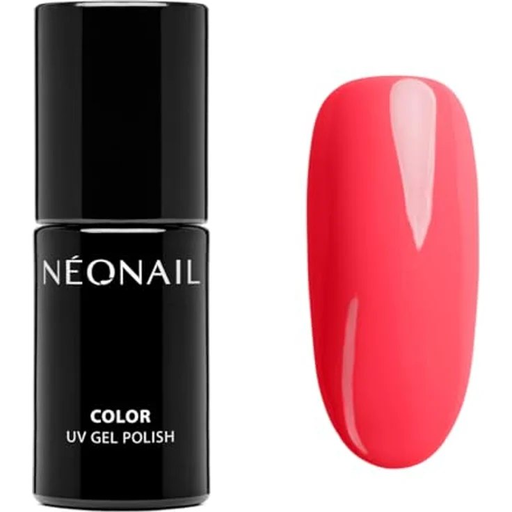 NÉONAIL UV Nagellack Aloha Mood, 7,2 ml in Rot, langanhaltend bis zu 21 Tage, starke Pigmentierung, aushärtbar in LED- und UV-Lampe – Bild 1
