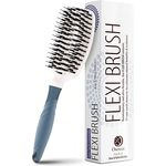 Haarbürste ohne ziepen - Entwirrbürste - Wildschweinborsten Bürste - Haarbürsten Damen - Haarbürsten Herren - Haarbürste Wildschweinborsten mit Mineralien - Detangler bürste nass und trocken haar