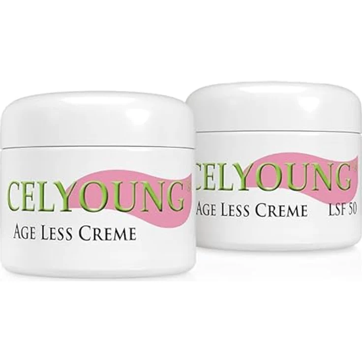 Celyoung Age Less Creme + GRATIS Age Less Creme LSF50 - Reichhaltige Gesichtspflege für trockene bis normale Haut - 2x50 ml – Bild 1