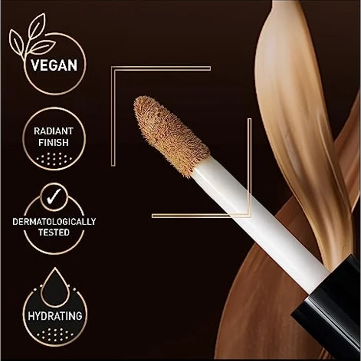 Max Factor Facefinity Multi-Perfector Concealer, All In One, Conceal Imperfections, Instant Brightening, Natrual Finish, Lightweight, Vegan, Customisable Coverage - 7N, 11 ml – Bild 4