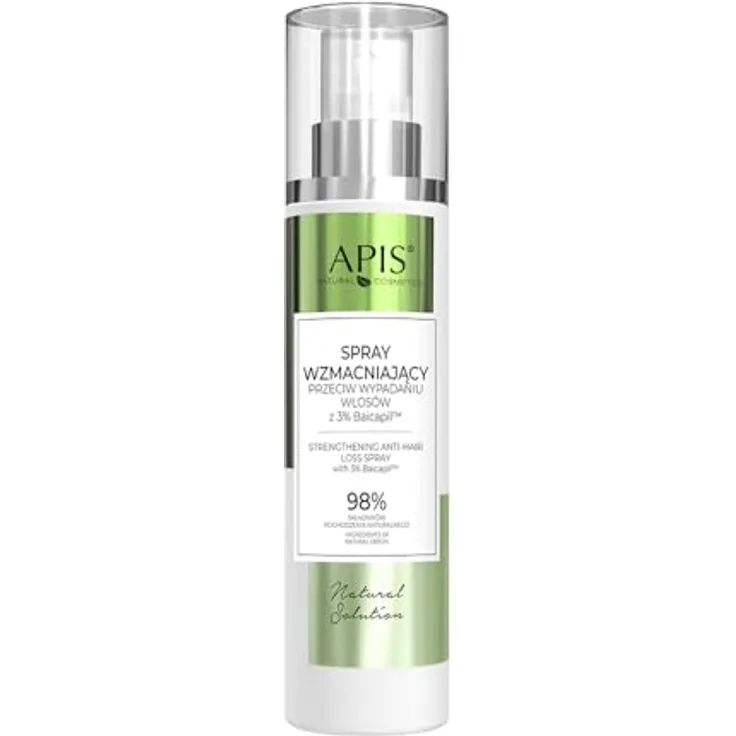 Apis Natural Cosmetics APIS NATÜRLICHE LÖSUNG Stärkender Spray gegen Ausfall der Haare mit Baicapil™- Komplex 3% und Keracyn™- Komplex | Kraft und Regeneration der Haare | 150 ml