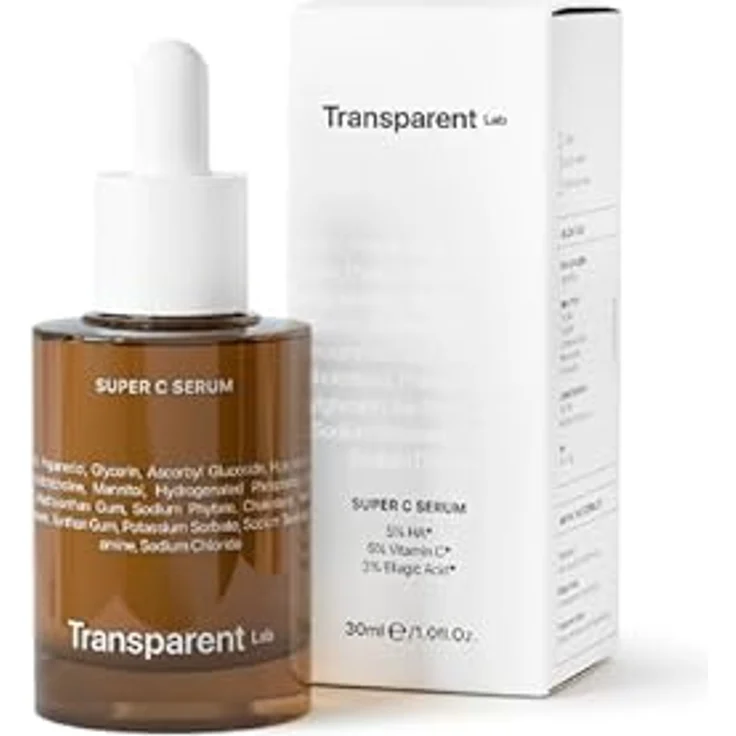 Transparent Lab Super C Serum, Anti-Aging Gesichtsserum mit Vitamin C, Hyaluronsäure und Ellagsäure, 30 ml – Bild 7