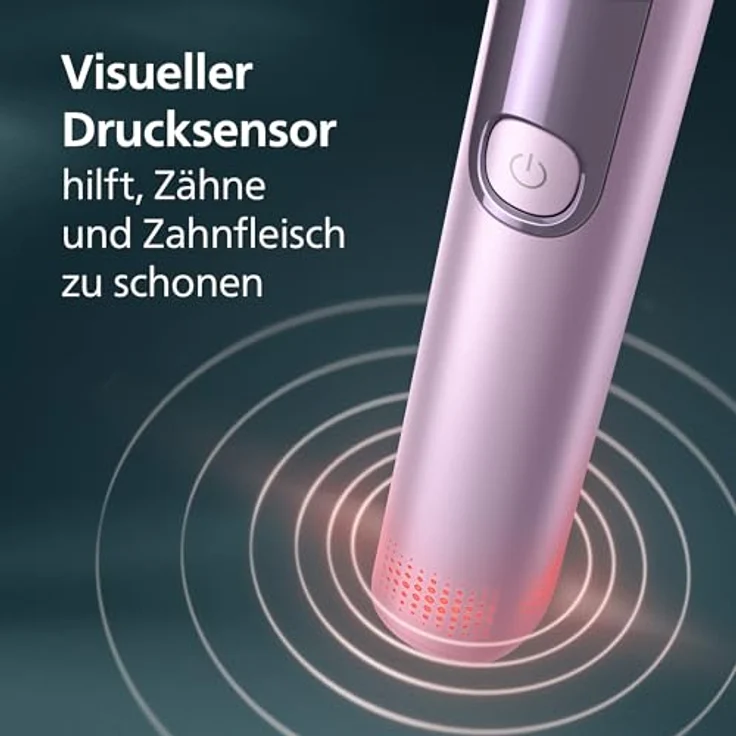 Philips Sonicare AdvancedClean Limited Edition, Elektrische Zahnbürste mit Smart Screen, Drucksensor, Erinnerungsfunktion, 5 Putzmodi, Pink, Modell HX3792/12 – Bild 4