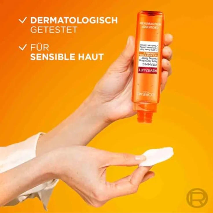L’Oréal Paris Revitalift Vitamin C Toner, porenverfeinerndes Gesichtswasser mit 1.4 % PHA und AHA, 180 ml – Bild 6