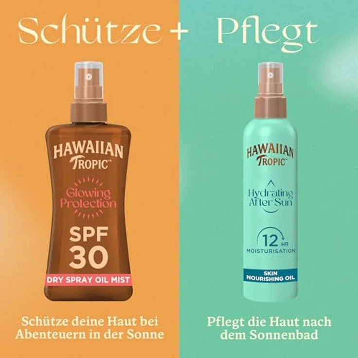 Hawaiian Tropic Feuchtigkeitsspendendes Aftersun-Hautpflegeöl, 150 ml mit Vitamin E, Avocado- und Jojobaöl, tropischem Duft, vegan, tierversuchsfrei – Bild 3
