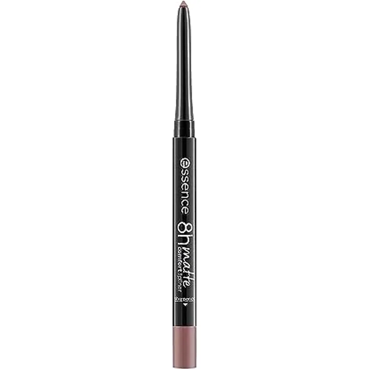 essence 8h matte comfort lipliner, Lip Pencil, Lippenkonturenstift, Nr. 02 Silky Hazelnut, nude, sofortiges Ergebnis, langanhaltend, matt, vegan, wasserfest, Mikroplastik Partikel frei (0,3g)