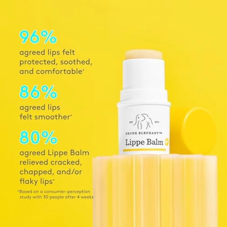 Drunk Elephant Lippe Balm, feuchtigkeitsspendender Lippenbalsam mit Avocadoölen und Tripeptid, 3,7 g – Bild 2