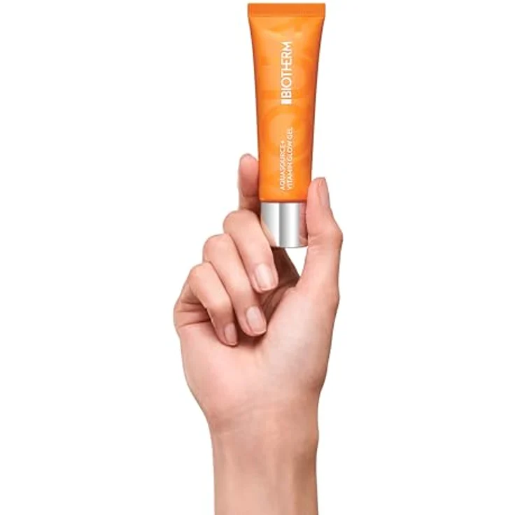 Biotherm Aquasource+ Vitamin Glow Gel, feuchtigkeitsspendendes Gesichtsgel mit 2500 mg Vitamin B3, Astaxanthin & Biotech Plankton™, für strahlende, reine Haut, 30ml – Bild 3