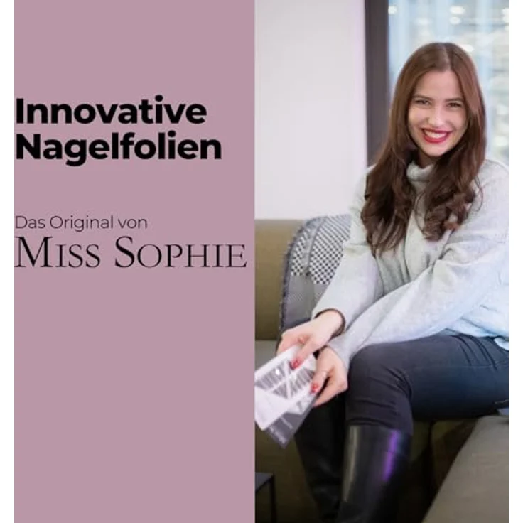 Miss Sophie Glass Nail File, hochwertige Nagelfeile für Nagelfolien, langlebiger Mikroschliff, schwarz – Bild 6