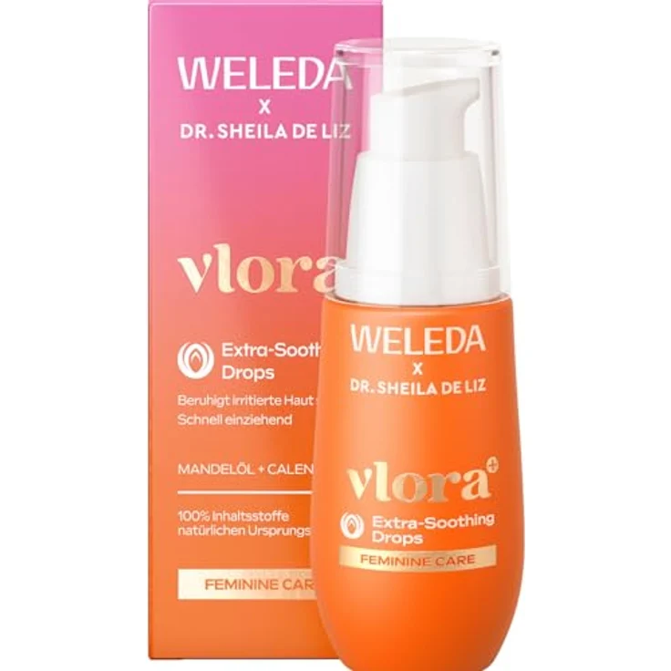 Weleda Vlora+ beruhigende Intimpflege, 30 ml, spendet Feuchtigkeit und reduziert Reizungen – Bild 1