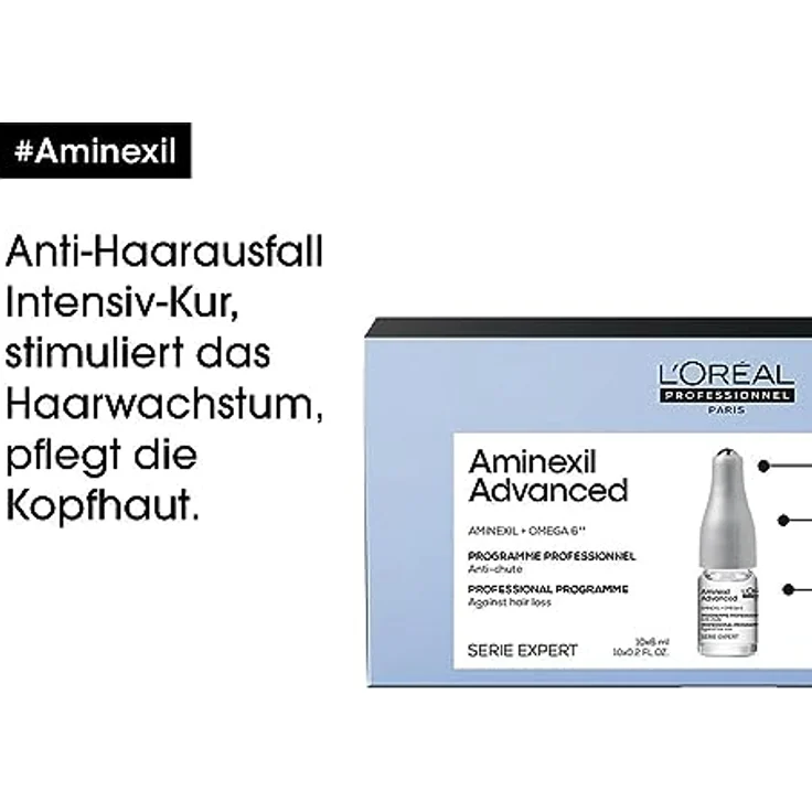 L'Oreal Professionnel Serie Expert Aminexil Advanced Roll-On 10 x 6 ml Neu – Bild 2