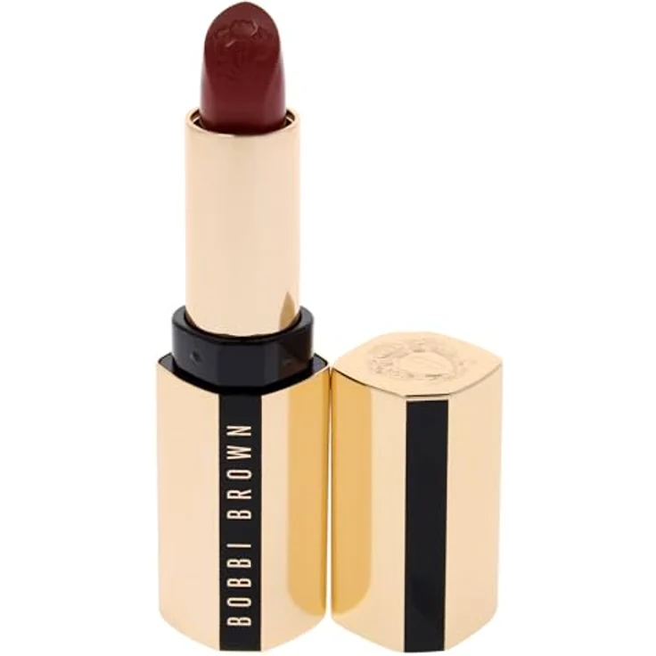 Bobbi Brown Luxe Lipstick, Lippenstift mit satinierter Textur und feuchtigkeitsspendender Formel, 3,8 g, Claret – Bild 2