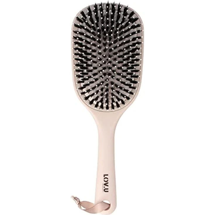 PARSA Beauty LOV.U Entwirrbürste Wet & Dry (Rosa) – Haarbürste mit Multi-Flexible-Nylonpins und Wildschweinborsten – Haar Bürste – Haarbuerste – Hair brush women – Bild 1